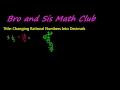 Converting Between Fractions and Decimals