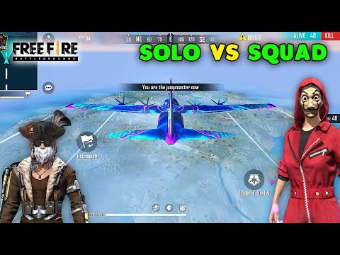 Free Fire Solo vs Squad Best Scar AWM and M1887 Gameplay | Garena Free Fire