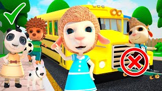 Safe Bus Ride | Cartoon for Kids | Dolly and Friends - Thailand