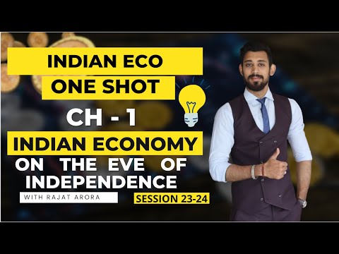 Indian economy on the eve of independence | One Shot | Chapter 1 | Indian economic development