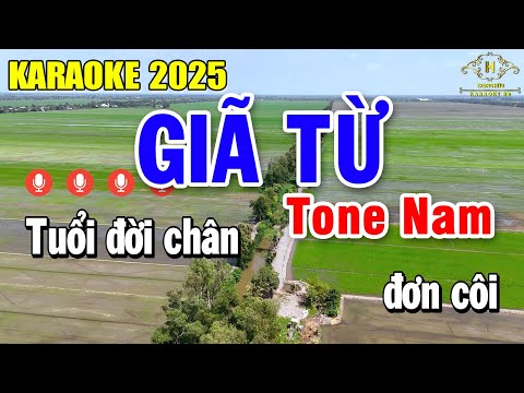 Giã Từ Karaoke Tone Nam ( Am ) Âm Thanh Dễ Hát | Trọng Hiếu