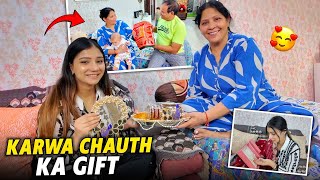 Khushi Ko Maa Ne Diya Diamond Ka Set 😳 | Karwa Chauth Gift ❤️