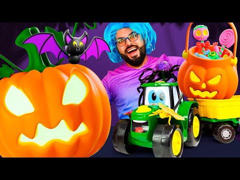 ¡Disfraz de Halloween para el tractor Johnny! Juegos de coches en ¡Oh, se dañó!