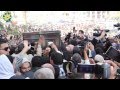 Faten's Coffin Slipping From the Mourners 