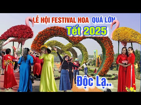 ĐỘC LẠ LỄ HỘI FESTIVAL HOA LỚN NHẤT TẾT 2025 - LÀNG HOA MÊ LINH