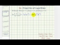 Logarithm Properties and Exponents