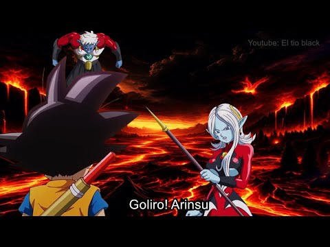 Goku es traicionado por Glorio - Arinsu es Towa y Glorio es Mira de Akira Dragon Ball Daima Glind