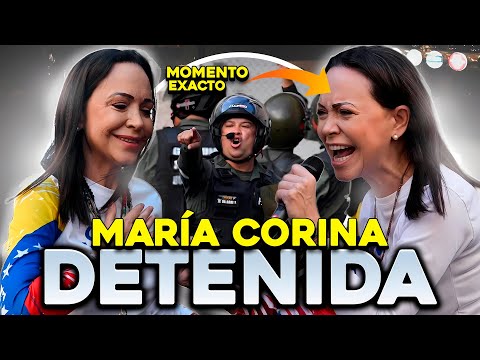 MOMENTO EXACTO en que MARÍA CORINA MACHADO es DETENIDA por MADURO | VENEZUELA | Tendencias 2025