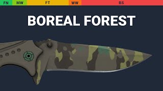 Nomad Knife Boreal Forest Wear Preview