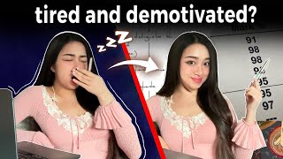 How to study when you’re TIRED and DEMOTIVATED 🥱💤