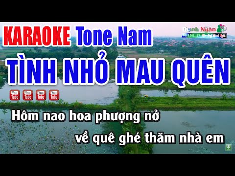 Tình Nhỏ Mau Quên Karaoke Tone Nam – Nhạc Sống Thanh Ngân