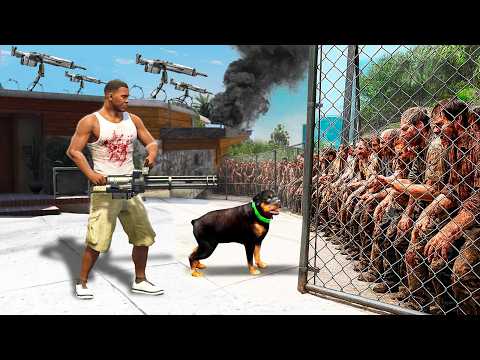 SALVANDO la CASA de FRANKLIN de los ZOMBIES en GTA 5