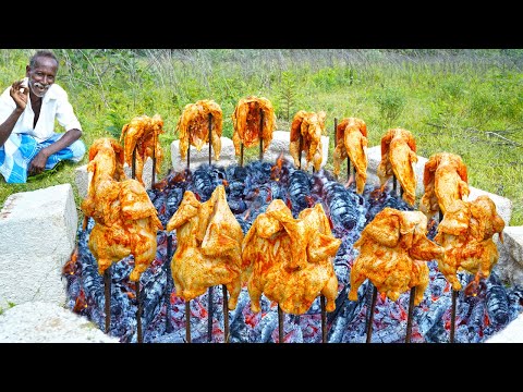 TURKEY STREET FOOD DELICIOUS GRILLED CHICKEN | மொரு மொரு சிக்கன் |  Spicy Village Food