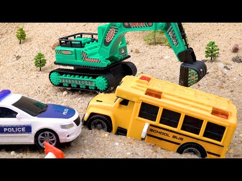 장난감 자동차 컬렉션 - 구조용 굴삭기 트럭