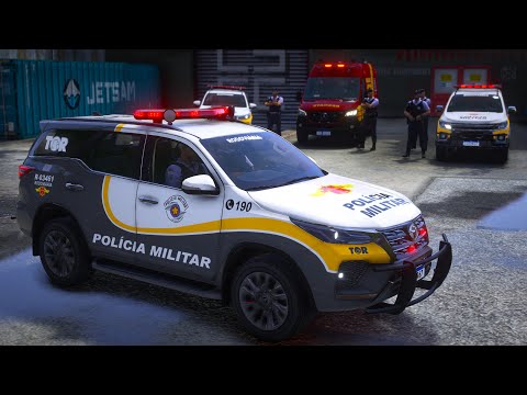 ABORDAGEM + TROCA DE T1ROS  - TOR PMESP GTA 5 POLICIAL