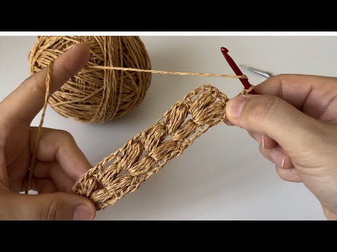 Esnemeyen Örgü Çanta Sapı Yapımı / Kağıt İpten Çanta Sapı Modelleri / Crochet Bag Handle