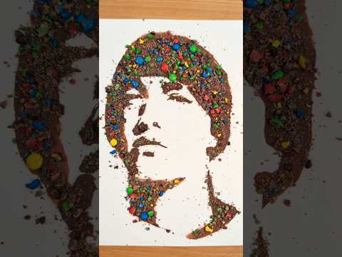 Je dessine Eminem avec des m&m's #foodart