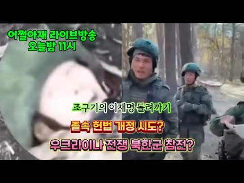 우크라이나 전쟁 북한군 참전? ( 어쩔아재 라이브방송 )