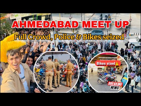 Ahmedabad meet-up police bike seized 🚨🥲 #lekigoswami #ahmedabad #meetup