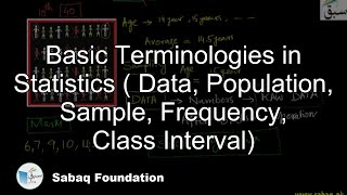 Basic Terminologies in Statistics