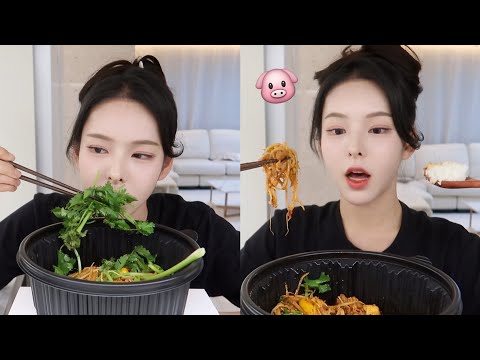 🔥마라탕 제일 매운맛 먹고 인생 첫 위경련 온 썰 풀면서 마라샹궈 먹방 (+고수 추가 후기...🌿)