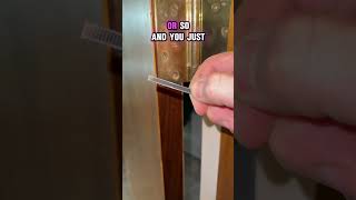 How to fix loose hinges on a door #handyman #homerepair