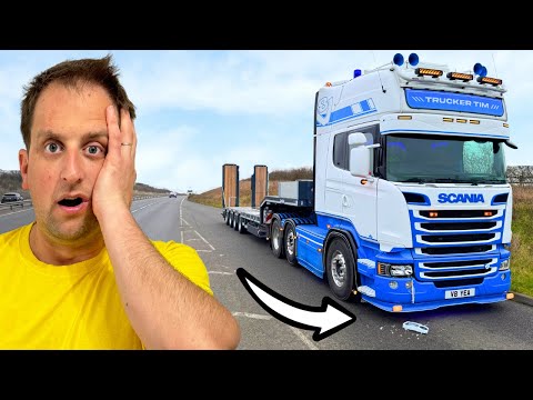 LAY-BY DAMAGE | COLLECTING A NEW TRAILER | #truckertim