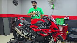 BMW S1000RR me hua 1 Lakh Ka kharcha😱 | R&G Loadings | #bmw #superbikesinindia #redlineracing