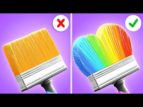 BEST ART HACKS | Cool Painting and Creative Tips for Students and Parents by 123 GO! Genius