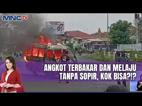 Angkot Terbakar Melaju Tanpa Sopir di Kuningan, Jabar - LIS 10/01