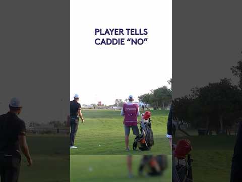Player and Caddie RETHINK risky shot 🤯