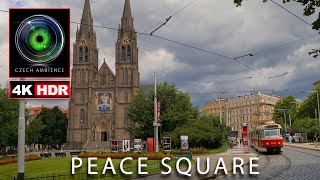 Peace Square - Vinohrady - Prague - Czech Republic - 4K HDR