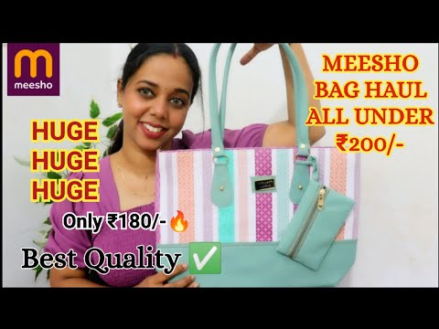 HUGE MEESHO BAG HAUL || Affordable | Must Buy | Meesho Haul All Under ₹200/-😍 || Sumis Tips & Talks