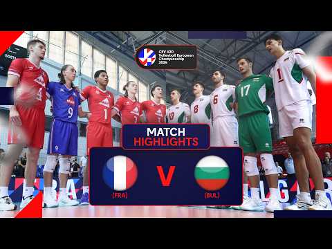 Highlights | France vs. Bulgaria - CEV U20 Volleyball European Championship 2024 | Gold Medal M