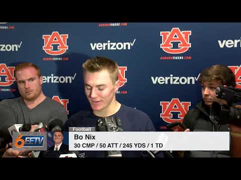 Bo Nix Press Conference vs. Georgia