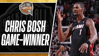 Chris Bosh e la tripla della vittoria