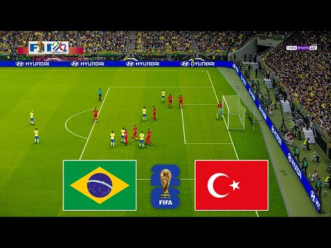 PES - TURKEY VS BRAZIL - FIFA World Cup 2026 (USA) - Full Match All Goals EN VIVO - Gameplay PC