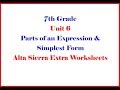 Algebraic Expressions and Simplification