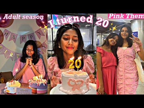 🎀20th Birthday Vlog (Birthday Haul, Twin Birthday celebration with Friends)✨Pragati shreya