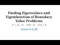 Understanding Eigenvalue Problems in Fourier Series