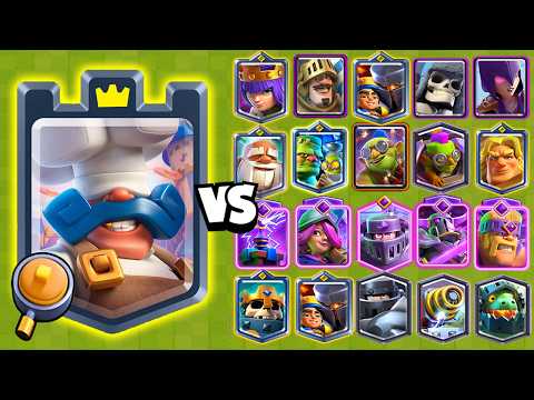 NUEVO COCINERO REAL vs TODAS LAS CARTAS | NUEVA CARTA | Clash Royale