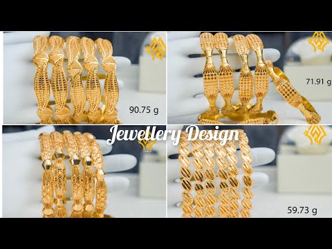 latest gold bangles designs 2024/ gold bangles set for women/kangan/gold bangles new models