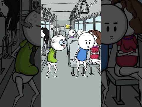 @antoine_bordes - Quand il faut laisser sa place dans le bus 🚌 #shorts #animation #humour #drole