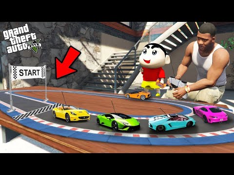 Shinchan and Franklin Race With Rc Cars In Gta 5 Tamil