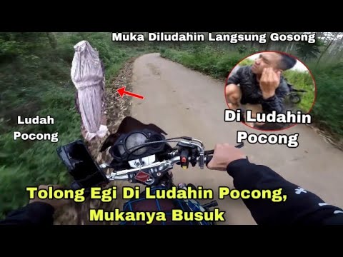 MUKA GOSONG DILUDAH POCONG‼️ AKIBAT TANTANG POCONG DIHUTAN | TERSESAT DIHUTAN  SENDEKALA ANGKER 😱😱