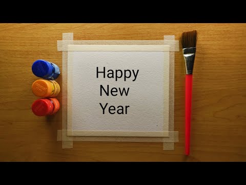 Happy new year drawing 2025 /New year drawing/Happy New year scenery drawing/2025 drawing easy