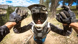 POV - MULTIPLES CRASHES & GNARLY DOWNHILL SESSION !!! 😳🔥 DH & MTB // Passion Production