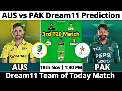 AUS vs PAK Dream11 Prediction | Dream11 Team Of Today Match | Dream11 Prediction Today Match