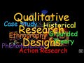 Qualitative Research Design Concepts