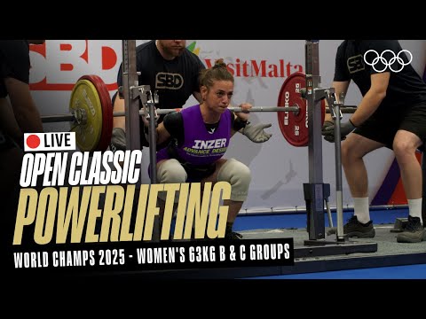 &#128308; LIVE Powerlifting | Women&#39;s 63kg B &amp; C Groups | World Classic Open Championships | Chemnitz